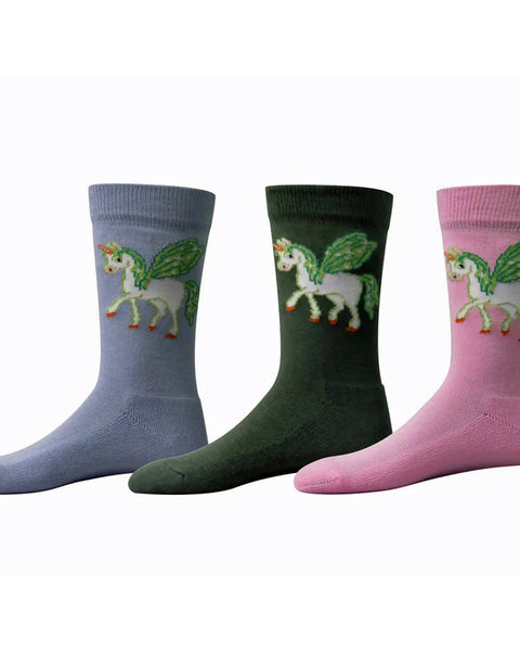 TuffRider Unicorn Kids Socks - 3 Pack
