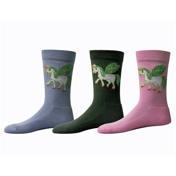TuffRider Unicorn Kids Socks - 3 Pack