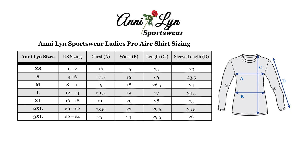 Anni Lyn Sportswear Women's ProAire Printed L/S Shirt