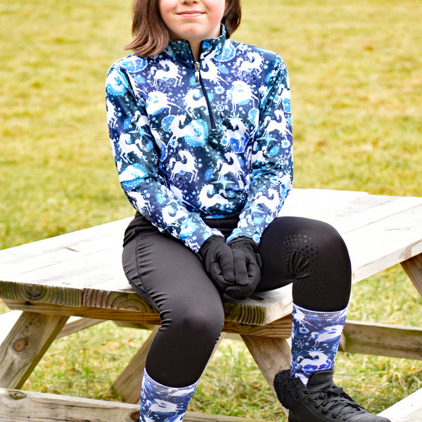 Anni Lyn Sportswear Kid's Printed Boot Socks- One Size - Closeout Item!