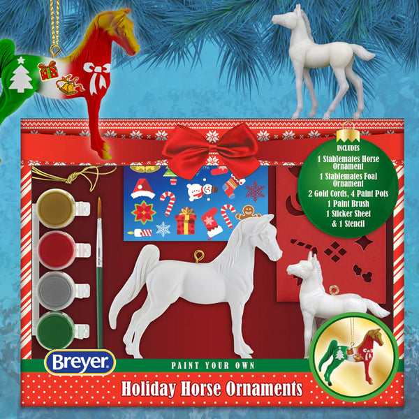 Breyer Horses - Paint Your Own Holiday Horse Ornaments - Closeout!