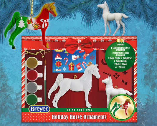 Breyer Horses - Paint Your Own Holiday Horse Ornaments - Closeout!
