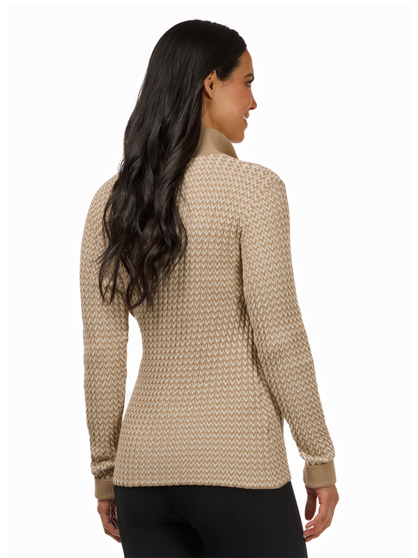 Kerrits Women's Quarter Zip Herringbone Sweater
