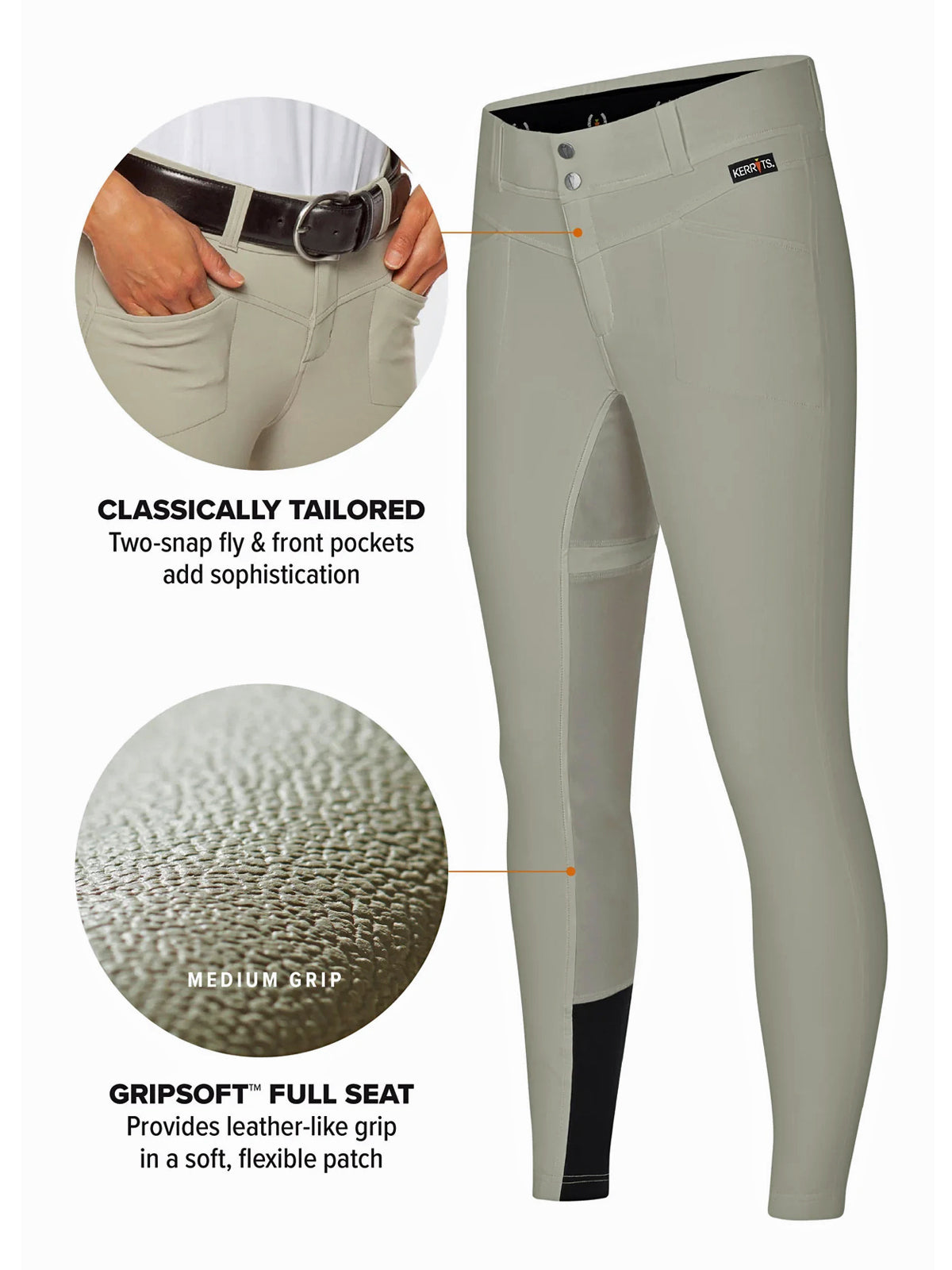 Kerrits Women's Crossover II Full Seat Breech