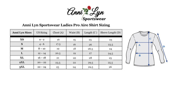 Anni Lyn Sportswear Women's ProAire Printed Short Sleeve Shirt
