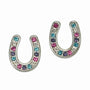 AWST International Horseshoes Earrings w/Colorful Cowboy Hat Box