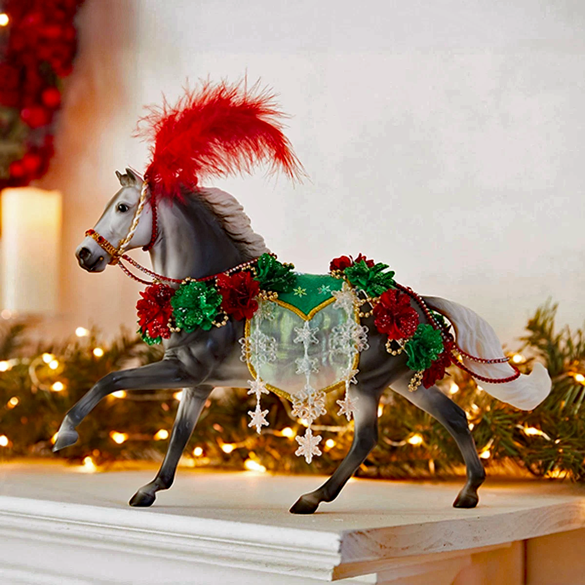 Breyer Horses - 2025 Holiday Horse - "Christmas in Bloom" - Traditional Size