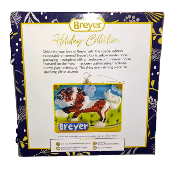 Breyer Horses - 2025 Holiday Ornament - Breyer Gift Box Glass Ornament