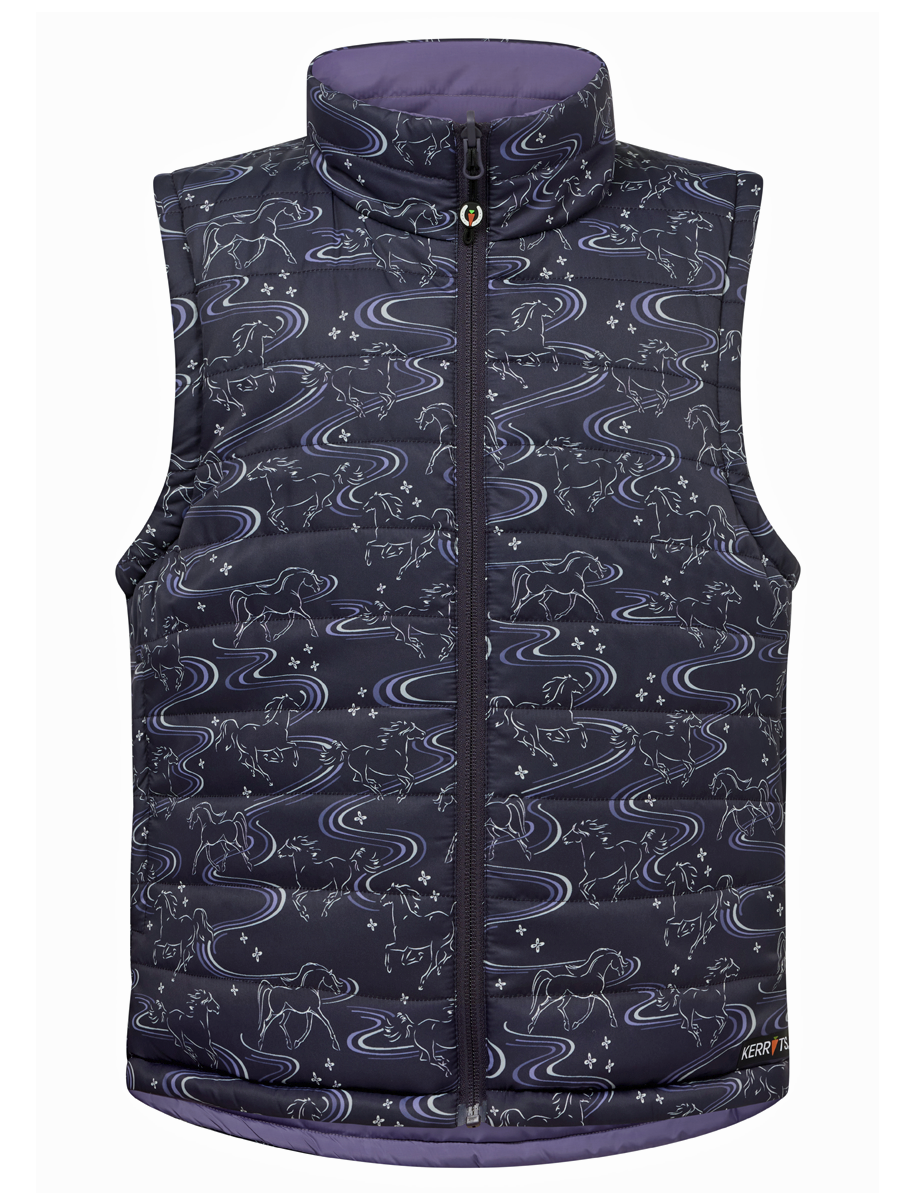 Kerrits Kids Ride the Wind Reversible Quilted Vest