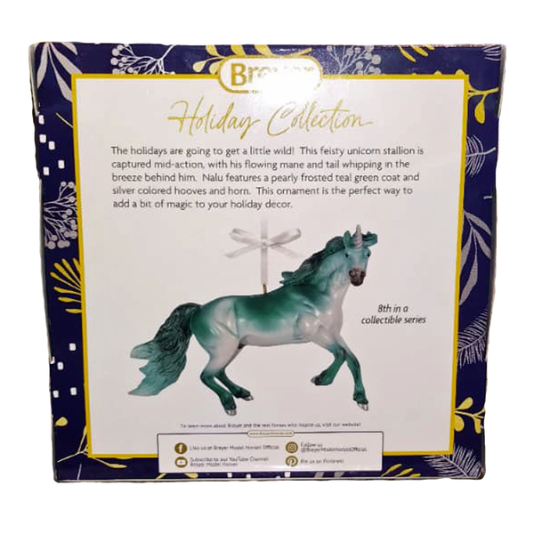Breyer Horses 2025 Holiday Unicorn Ornament - Nalu