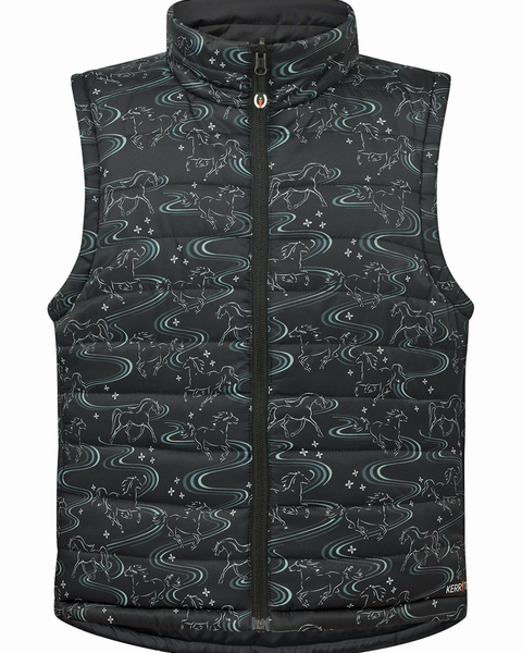 Kerrits Kids Ride the Wind Reversible Quilted Vest