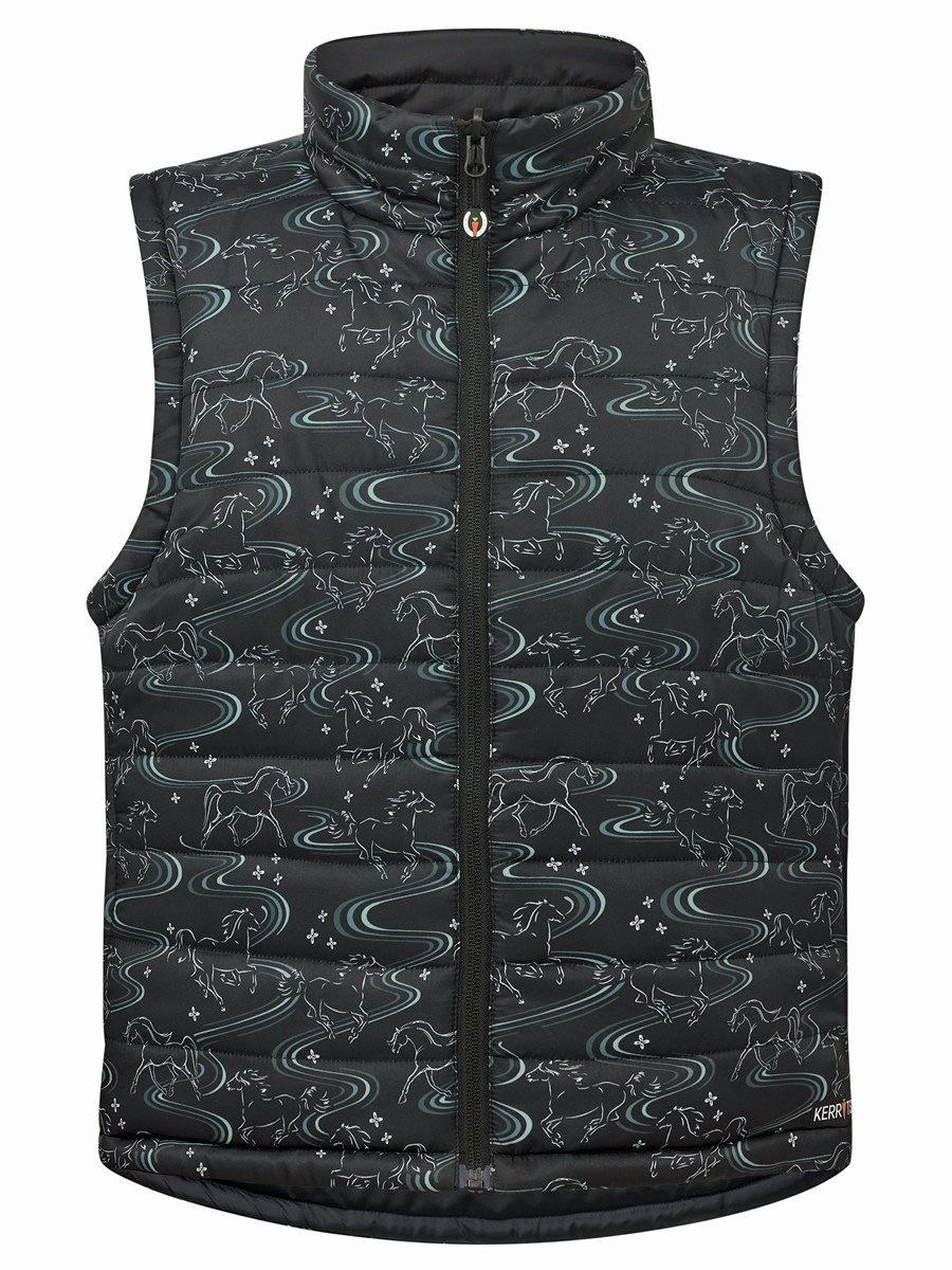 Kerrits Kids Ride the Wind Reversible Quilted Vest