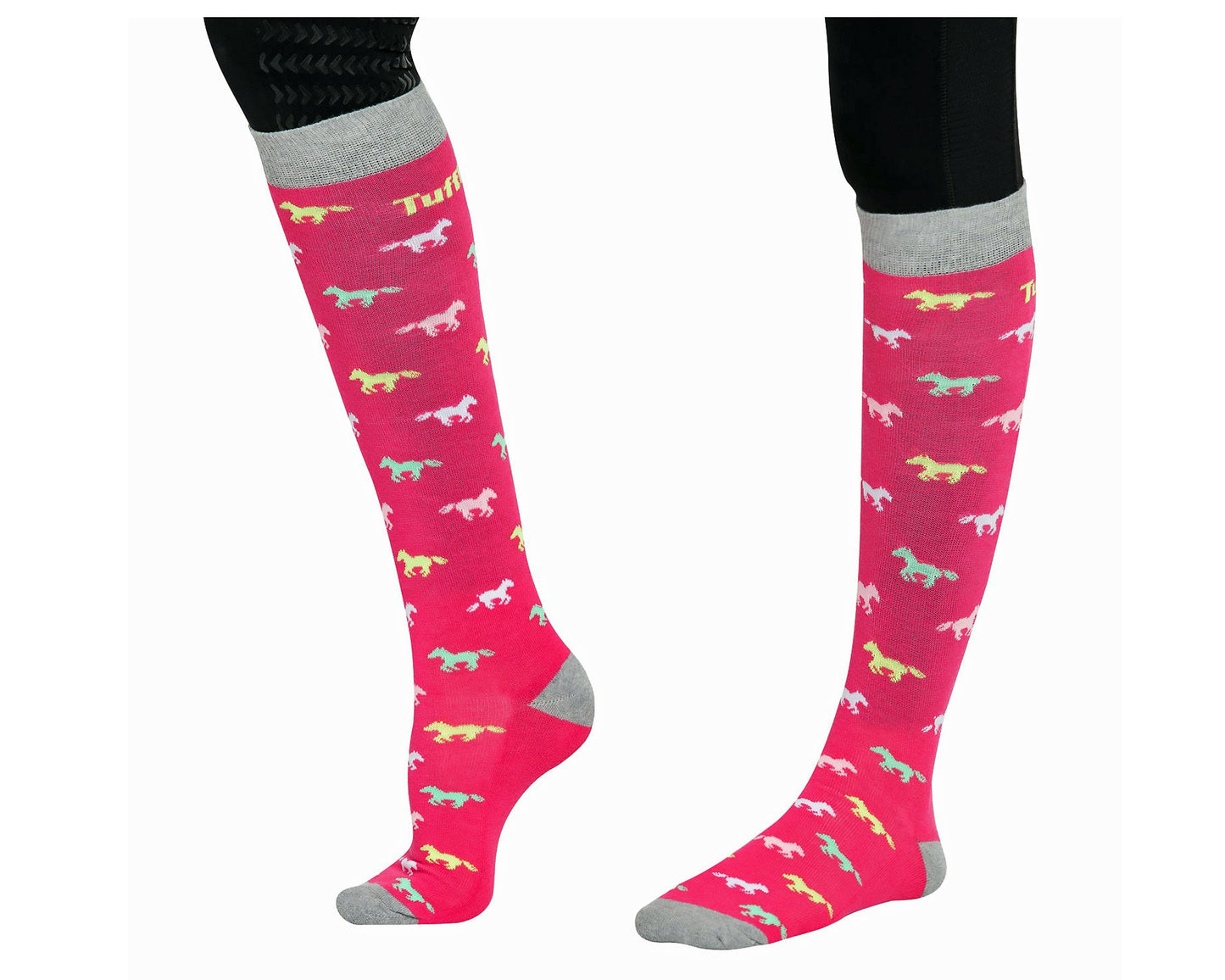 TuffRider Ladies Flamingo/Boat/Horse Knee Hi Socks - 3 Pack