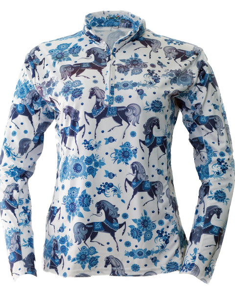 Anni Lyn Sportswear Women's Ventilated Long Sleeve Sun Shirt