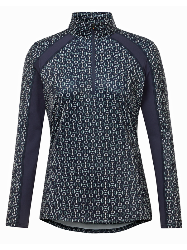 Kerrits Women's First Level Quarter Zip Stretch Fleece Tech Top - Print