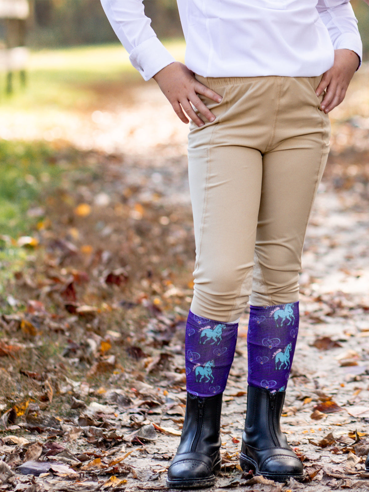 Anni Lyn Sportswear Kid's Printed Boot Socks- One Size - Closeout Item!