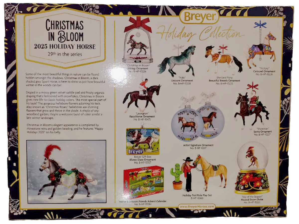 Breyer Horses - 2025 Holiday Horse - "Christmas in Bloom" - Traditional Size
