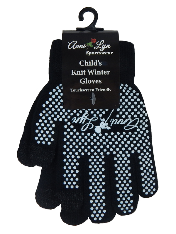 Anni Lyn Sportswear Winter Knit Gloves with Silicone Grip - Closeout!