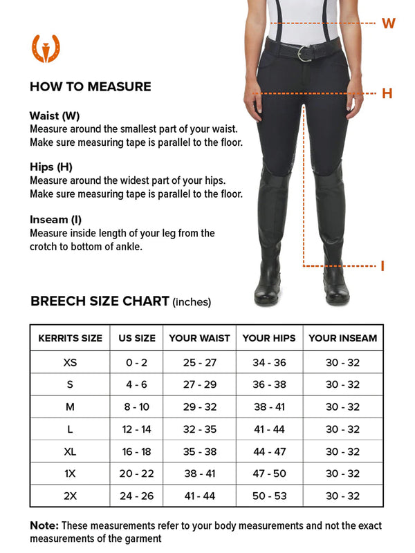 Kerrits Stretch Denim Knee Patch Riding Breech