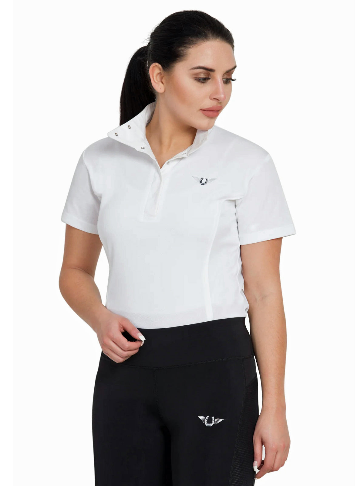 TuffRider Ladies Kirby Kwik Dry Short Sleeve Show Shirt
