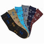 AWST International "Lila" Snaffle Bits Crew Socks- 6 Pack