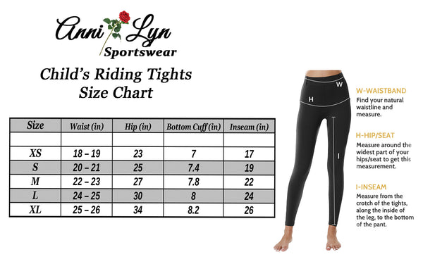 Anni Lyn Sportswear Kid's Elevate Silicone Knee Patch Tight - Closeout!