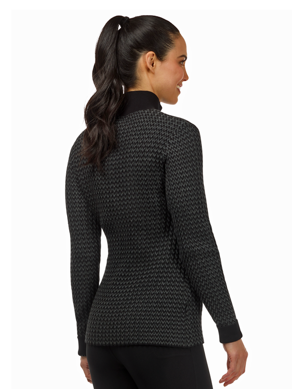 Kerrits Women's Quarter Zip Herringbone Sweater