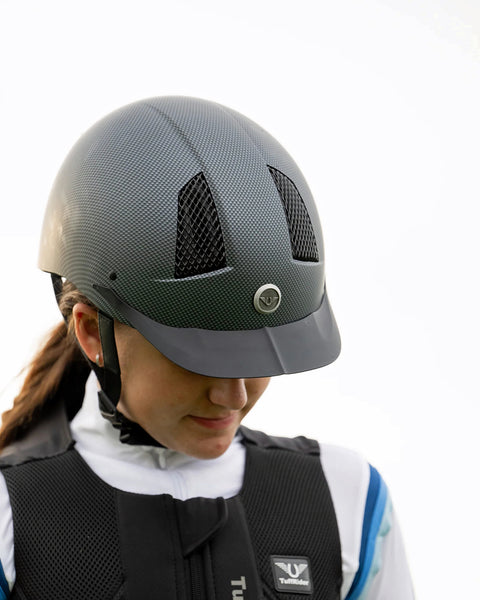 TuffRider Starter Carbon Fiber Print Helmet