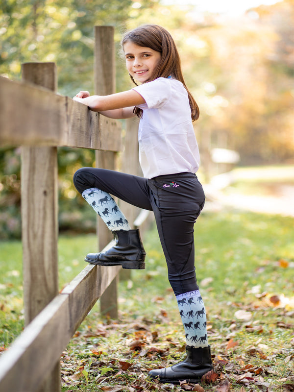 Anni Lyn Sportswear Kid's Printed Boot Socks- One Size - Closeout Item!