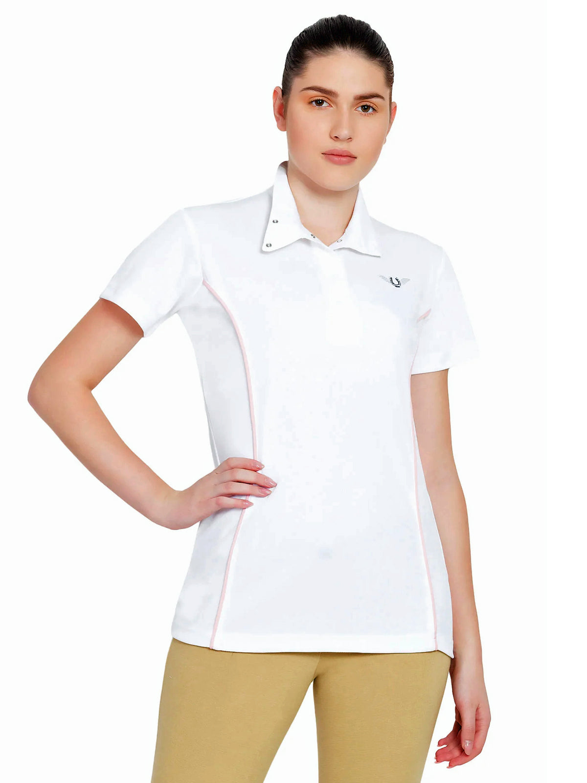 TuffRider Ladies Kirby Kwik Dry Short Sleeve Show Shirt