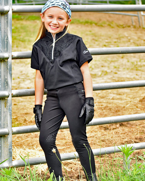 Anni Lyn Sportswear Kid's Elevate Silicone Knee Patch Tight - Closeout!