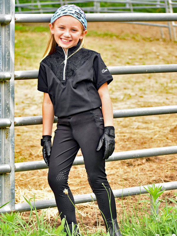 Anni Lyn Sportswear Kid's Elevate Silicone Knee Patch Tight - Closeout!