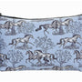 AWST International "Lila" Blue Toile Medium Cosmetic Pouch