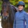 Kerrits Women's Stretch Plaid Quarter Zip Top Long Sleeve