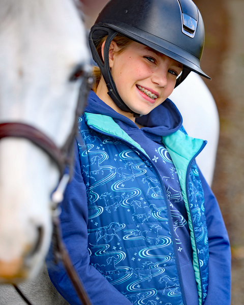Kerrits Kids Ride the Wind Reversible Quilted Vest