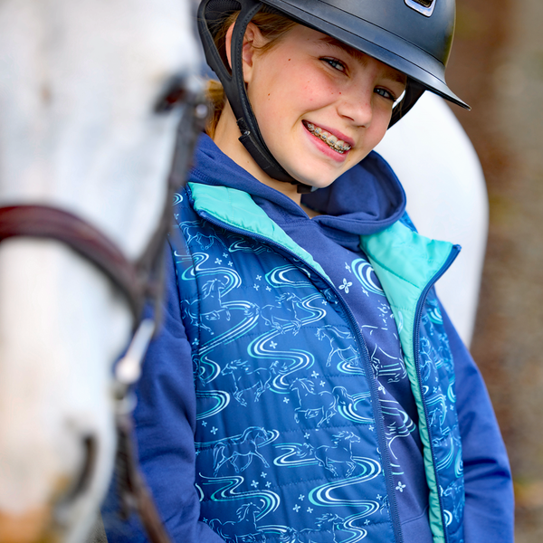 Kerrits Kids Ride the Wind Reversible Quilted Vest