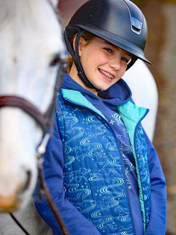 Kerrits Kids Ride the Wind Reversible Quilted Vest