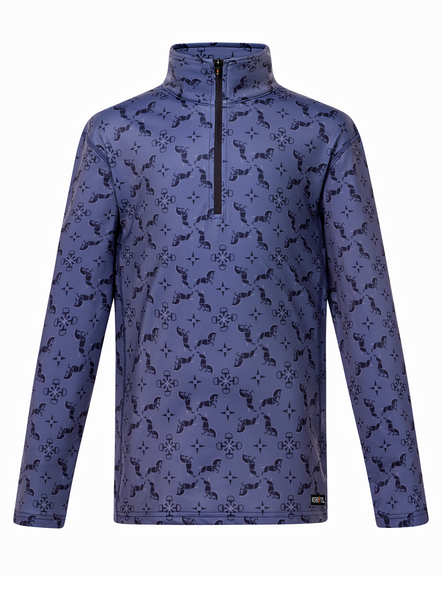 Kerrits Kids First Level Quarter Zip Fleece Top - Prints