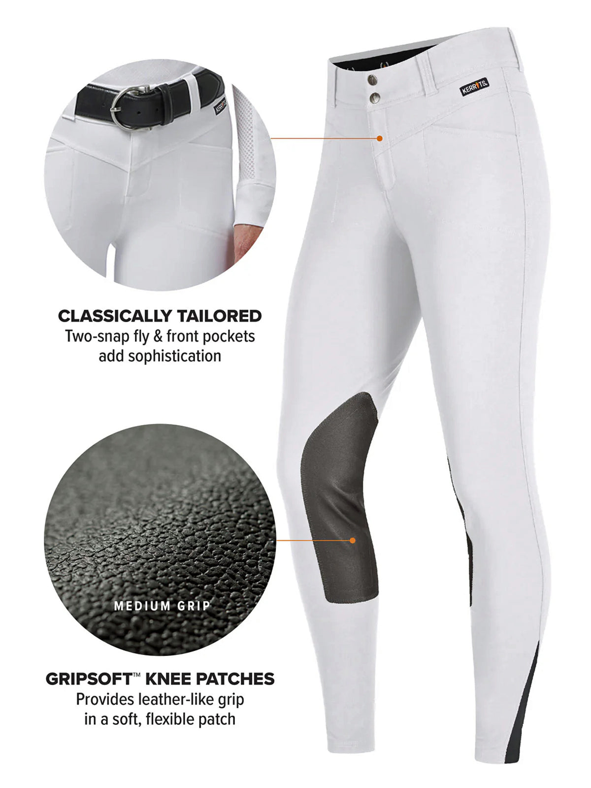 Kerrits Women's Crossover II Knee Patch Breech