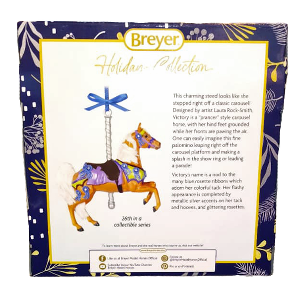 Breyer Horses 2025 Holiday Ornament - Carousel Ornament - "Victory"