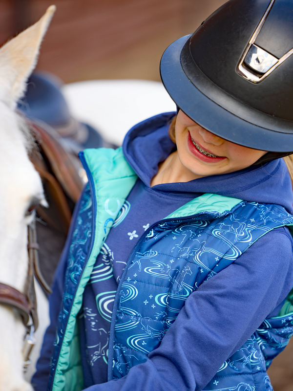 Kerrits Kids Ride the Wind Reversible Quilted Vest
