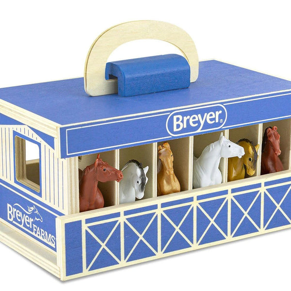 Breyer Horses - Breyer Farms Wood Carry Stable Playset