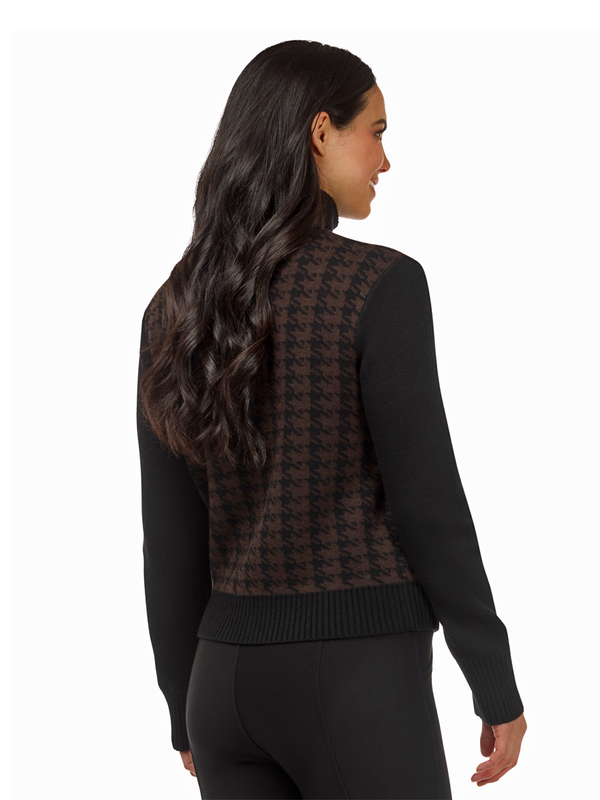 Kerrits Women's EQ Houndstooth Full Zip Sweater